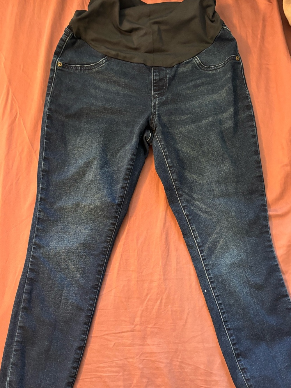 Women’s Maternity Dark Blue Skinny Jeans